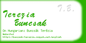 terezia buncsak business card